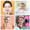 AOENJIE Spa Headbands for Washing Face or Makeup, Sponge Bubble Skincare Headbands, Puffy Terry Cloth Hairband for Women, Skin Care Makeup Headwear Hair Accessories for Girls (Coffee)