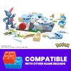 MEGA Pokemon Action Figure Building Toys, Piplup and Sneasel's Snow Day with 171 Pieces and Motion, 2 Poseable Characters, for Kids