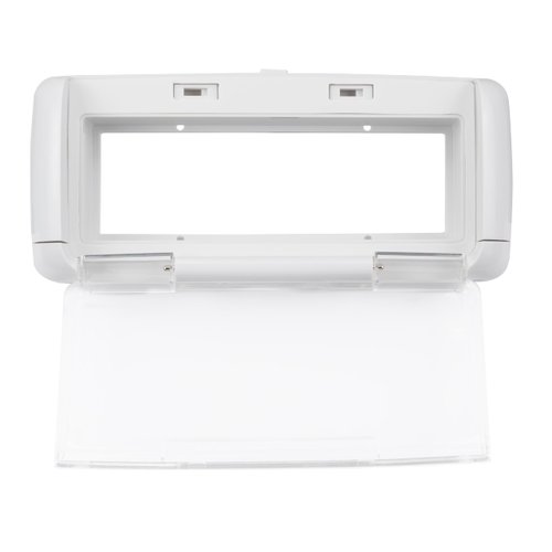 Dual Electronics SG3 Splashguard Marine Radio Housing Unit, Waterproof, Transparent, Single DIN, White