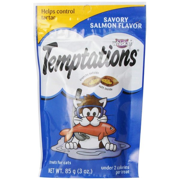 Whiskas Temptations Cat Treat Salmon Flavor 2 Pack