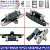 Whole Parts Dryer Door Hinge Assembly Part # 137105100 - Replacement & Compatible with Some Crosley, Electrolux, Frigidaire and Kenmore Dryers - 2 Yr Warranty