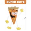 ArtCreativity Bendable Pizza Figures, Set of 12, Bendable Toys for Kids, Pizza Party Favors for Boys and Girls, Stress Relief Fidget Toys for Kids, Goodie Bag Stuffers, and Pinata Fillers