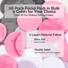HOMEXCEL Reusable Makeup Remover Pads 50 Pack-Eco-Friendly Makeup Remover Cloth Face Pads for Facial Cleansing-Soft Cotton Rounds for All Skin Types with Laundry Bag (Grey-White-Purple-Pink)