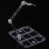 Alunsito Action Figure Display Stand 8 Pcs Assembly Action Figure Holder Clear Action Base Model Support Stand Doll Model Support Rack for 1/144 HG/RG Gundam Figure Model
