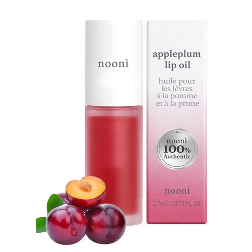 NOONI Korean Lip Oil - Appleplum | Lip Stain, Gift, Long-Lasting, Moisturizing, Plumping, Revitalizing for Dry Lips, Waterproof, No Peel Off, Korean Lip Tint, Red Tinted Lips, 0.12 Fl Oz