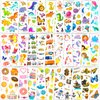 Habett Tattoos for Kids, 300+ Mixed Styles Temporary Tattoos Stickers Set for Girls and Boys, Car Space Dinosaur Animals Fish Butterfly Tattoos for Kids Birthday Party Supplies