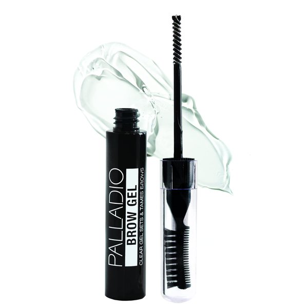 Palladio Brow Styler Clear Brow Gel, Innovative Formula, Holds and Grooms Brows, Brow Setter, Natural Look, Lightweight, Multi-Purpose Conditioning Formula, Doubles as a Clear Mascara, Clear