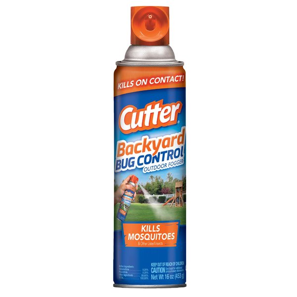 Cutter Backyard Bug Control Outdoor Fogger, Kills Mosquitos, Gnats & Flies, Perfect for Backyards, Decks, Patios, 16 Ounce For Insects
