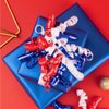 WRAPAHOLIC 12-Count 4th of July Self-Adhesive Curly Bows Gift Wrap Accessory - Blue/Red/White Curly Bows, Perfect for Independence Day, Memorial Day, Christmas, Birthday, Party Favors Decorations