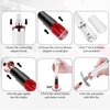Nail Polish Mixer Glue Shaker with 2 Connectors and 8 Caliber, Must Have Tech Tool with Min Fan For Nail, White