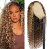 Ali Pearl Hair Wig 13x4 Honey Blonde Lace Front Wigs Human Hair Pre Plucked 4/27 Ombre Highlight Lace Front Wig Human Hair Deep Wave Lace Frontal Wigs for Black Women Glueless Colored Wigs 18 Inch