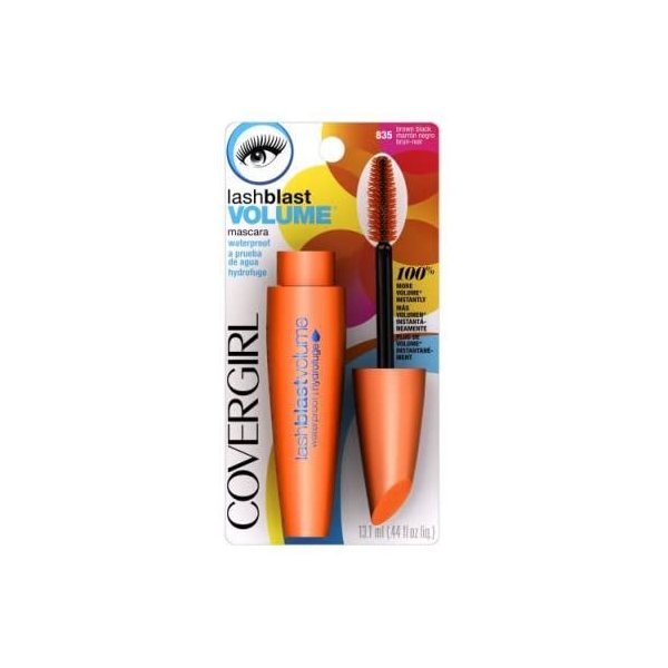 CoverGirl Lashblast Waterproof Mascara, Black Brown 835, 0.44 Ounce