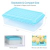 ARTLEO Ice Cube Tray with Lid and Bin for Freezer, Easy Release 55 Mini Nugget Ice Tray with Cover, Ice Storage Container, Scoop, Flexible Durable Plastic Ice Mold & Bucket, BPA Free