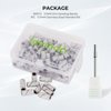 Lavinda 80 Piece Small Sanding Bands Nail Drill Bit, Fine Sanding Bands for Nail Drill with 3.1mm Mandrel Bit for Acrylic Nails Gel Removing Shaping Polishing Nail Salon Use (180 Grit, Zebra)