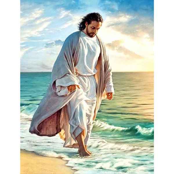 Sonsage Jesus Diamond Art Painting Kits for Adult Easter Religion Christ Diamonds Art Paint by 5D Full Round Drill Gem DIY Belief Craft for Home Wall Decor Gift 12 * 16 Inch…