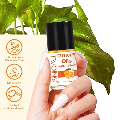 YTRUNS 0.5FL.OZ Cuticle Oil, Nail Growth Oil Natural Lavender oil blended with jojoba oil, Vitamin E Nail Cuticle Oil for Repairs Cuticles Overnight Moisturizes and Strengthens Nails Cuticles
