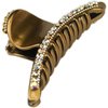 Hair Clip, Gold Colored with Rhinestones + GIFT BAG