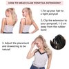 Hairro Ponytail Hair Extensions Claw Clip In Ponytails Jaw On Ponytail Extensions 100% Real Human Hair Long Straight Jaw/Claw Clips Pony Tail Hairpieces For Women 14 Inch 105g #02 Dark Brown