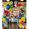 300 Pcs Red Yellow Blue Green Balloons, 12 Inch Red Yellow Blue Green Balloons and Colourful Confetti Balloons for Carnival, Circus Party Décor