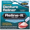 Reline-It Advanced Denture Reliner Kit for Both Upper & Lower Dentures, Easy Application, 2 Soft Relines
