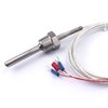 ATOPLEE 1pc Temperature Sensor Probe,Stainless Steel Waterproof Pt100 Ohm Probe Sensor 1/2 inch Thread with Insulation Lead Wire(-50-250°C)