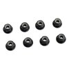 GDOOL 8PCS Flange M4 Lock Nuts Serrated Nylon Self-Tightening Aluminum M4 Wheel Hardware for Axial HPI TLR ECX Model RC Car Vehicles Upgraded Replacement Parts (Black)
