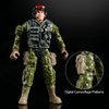 Army Men Action Figures Set, Include 12 Toy Soldiers with Digital Camo and Millitary Weapons-US Army Special Forces Group Toys for Kids Boys, Best Age 4-7 Year Old
