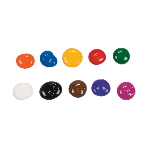 Washable Tempera Paint Set (10 Bright Colors) Craft and Learning Activities for Kids (5)