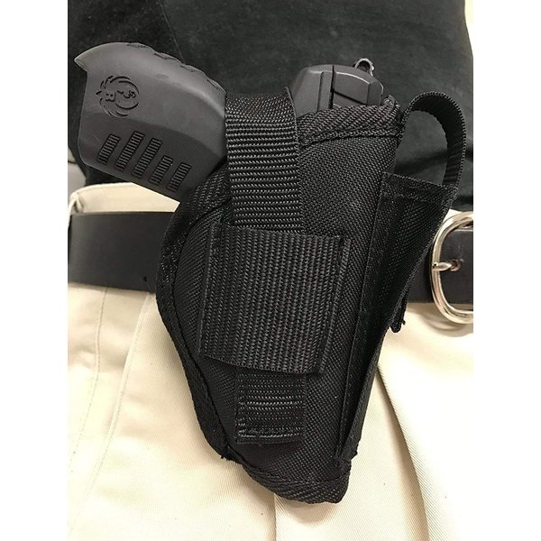 Bama Belts and Leathers Gun Holster fits Sig Sauer P365 Nitron Micro-Compact Black Nylon Ambidextrous Built in Magazine Holder Adjustable Retention Strap