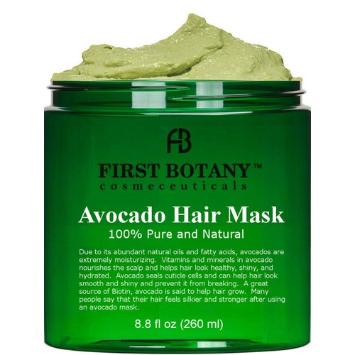 First Botany Hair-Treatment Masks, Avocado Shea Nourishing - Deep Conditioning Hair Mask for Dry Damaged Hair and growth, Hair moisturizer & Conditioner, Sulfate Free hair care