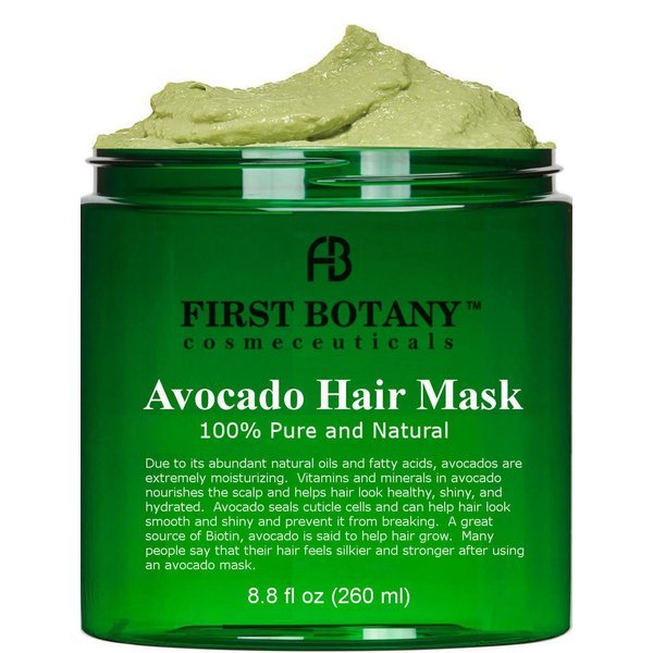 First Botany Hair-Treatment Masks, Avocado Shea Nourishing - Deep Conditioning Hair Mask for Dry Damaged Hair and growth, Hair moisturizer & Conditioner, Sulfate Free hair care