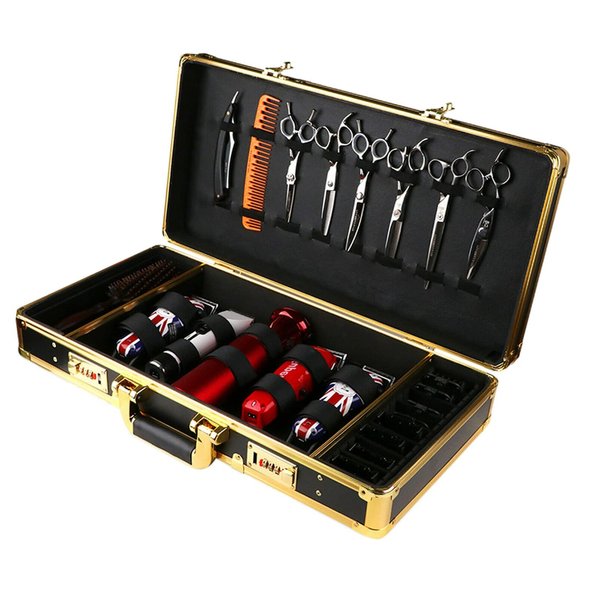 Barber Case Stylist Suitcase Carrying Case for Clippers Trimmers Scissors Combs Tools 21.65 x 10.63 x 3.94 inch