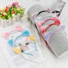 COCIDE 8Pcs Cat Ears Headbands Plastic Taylor Party Decorations Transparent Headbands for Girls Gabby Dollhouse Party Favors Birthday Supplies for Women Cute Halloween Hair Accessories Costume