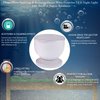 Soothing & Relaxing Ocean Wave Projector LED Night Light with Built-in Stereo Speakers / (12 LED Bulbs - 8 Colors)