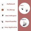 YOONOYA lashes,Transform Your Look with 280PCS Wispy Lash Clusters - Perfect for Manga and Anime Inspired DIY Lash Extensions 50D,9-16mm