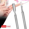 Cuticle Pusher Dual Sided - Sharp Edge Spoon Shaped Double Ended Ingrown Toenail Lifter Remover Trimmer Surgical Medical Grade Stainless Steel Manicure Pedicure Nail Art Care Tools (4 Pc Set) By Krisp