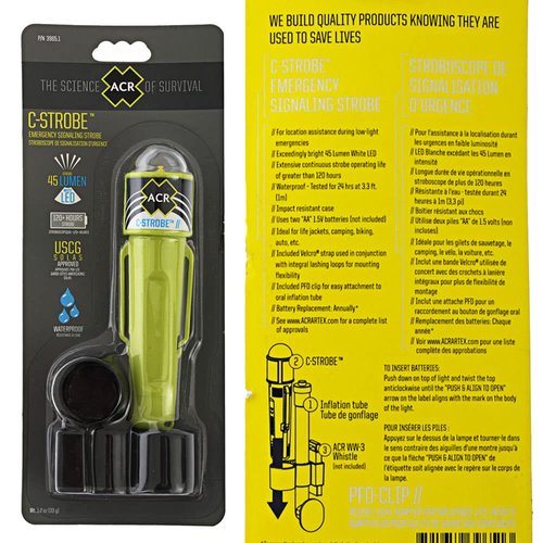 ACR C-Strobe Manual Activated Personal Distress Strobe Light [3947]