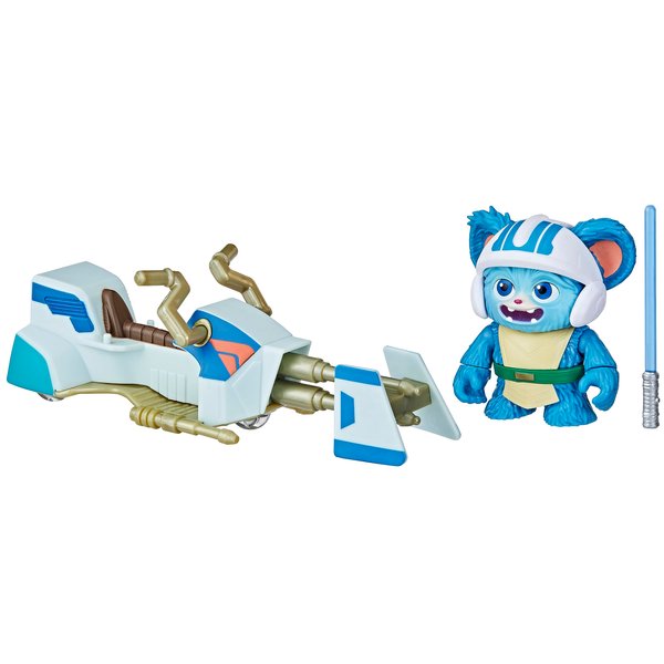 Star Wars: Young Jedi Adventures Nubs Figure & Speeder Bike, 4-Inch Scale Action Figures & Vehicles, Toys, Preschool Toys for 3 Year Old Boys & Girls