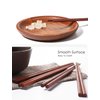 Wooden Chopsticks Reusable Dishwasher Safe 10 Pairs Chinese Asian Korea Iron Wood Handmade Chopstick Natural Healthy for Cooking Eating Restaurants Gourmets Noodles Portable Long Brown