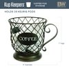 Boston Warehouse Coffee Mug Kup Keeper, Storage Basket,20 pods