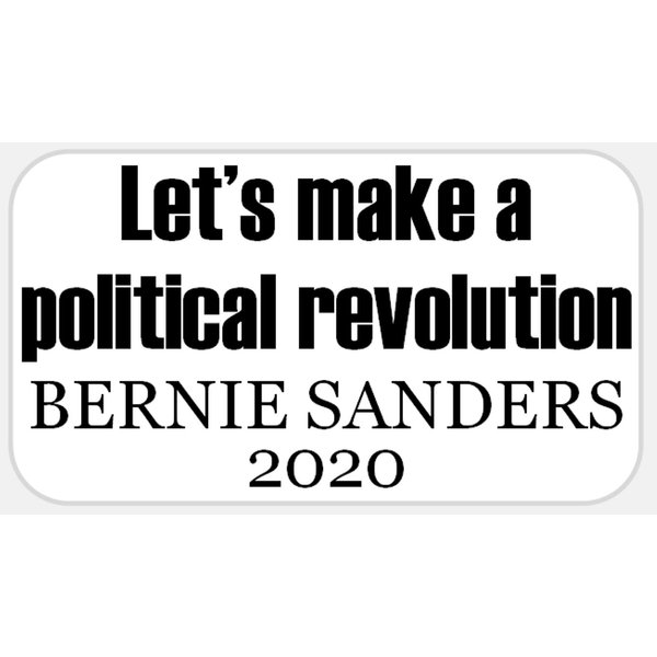 Political Revolution Bernie Sanders 2020-25 Stickers Pack 2.25 x 1.25 inches