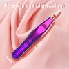 NIKOOCARE Professional Portable Cordless Nail Drill 21000 RPM Manicure Pedicure Drill Acrylic Gel Nail Shape Tools Nail Grinding Machine with Spotlight Purple
