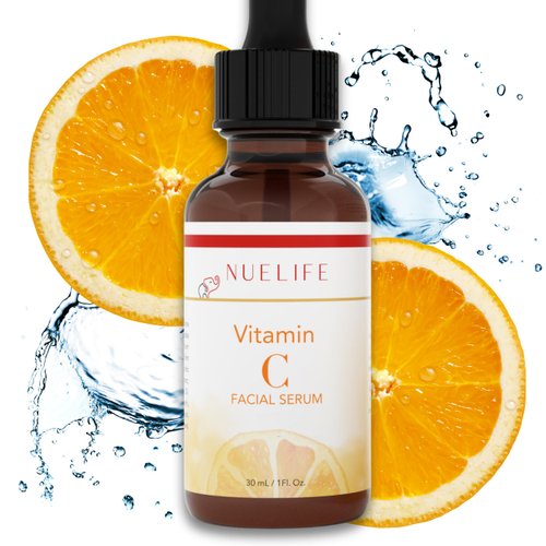 Fast Absorbing Premium Vitamin C Facial Serum with Vitamin E, Hyaluronic Acid, Amino Acids, Natural Anti-Aging, Anti-Wrinkles