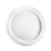 EcoQuality 7.5 inch Pearl White Round Salad Plate – Elegant Disposable and Reusable Plastic Plate for Appetizers Desserts Snacks Weddings Parties Catering and Events (200)