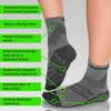 TechWare Pro Plantar Fasciitis Socks – Therapy Grade Cushion Ankle Compression Socks Women & Men. Ankle Brace & Arch Support (Gry/Blk Small)