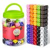 JoyCat 16mm 6 Sided Dice Set Standard Game Dice Kids for Board Games Dice Games Math Dice for Classroom with Storage Bucket (100, Opaque)