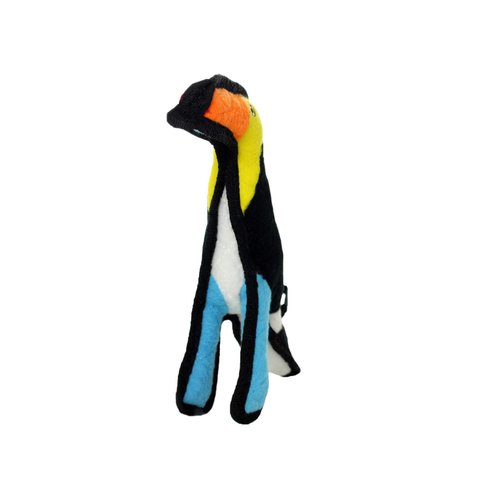 TUFFY - World's Tuffest Soft Dog Toy - Zoo Toucan - Multiple Layers. Made Durable, Strong & Tough. Interactive Play (Tug, Toss & Fetch). Machine Washable & Floats. (Junior 2 Pack)
