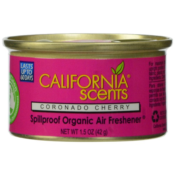 California Scents Spillproof Organic Air Fresheners, Coronado Cherry, 1.5 Ounce Cannister