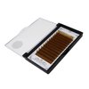 Scala Thickness 0.10mm C Curl Light Brown/Dark Brown/Black-Brown False lashes Individual Eyelash Extension Natural False Eyelashes (8mm, Light Brown)