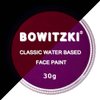 Bowitzki 30g Professional Face Paint Body Paint Water Based Face painting Makeup Safe for Kids and Adults Split Cake Single Color (Neon Pueple)
